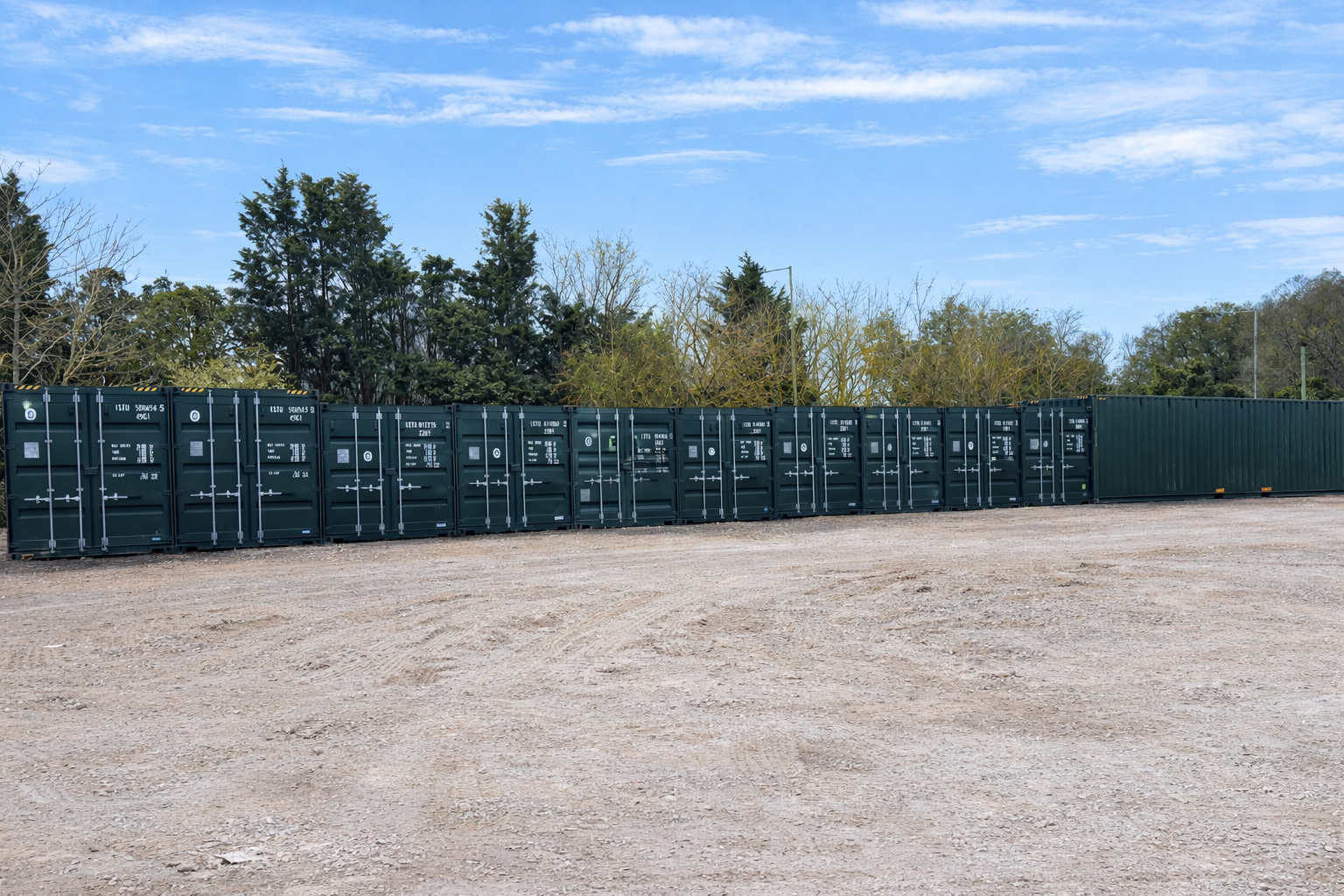 20ft and 40ft shipping containers at Brightwey Secure Storage, Canterbury