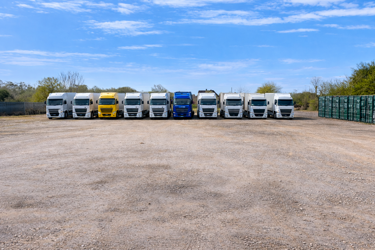 HGV and commercial vehicle parking at Eureka Industrial Estate Canterbury